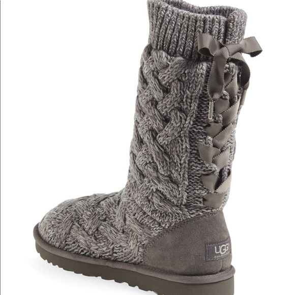 UGG | Shoes | Ugg Knit Ribbon Grey 